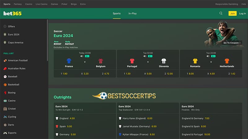 Best super bowl betting sites: Bet365