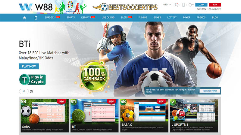 Table tennis betting apps: W88 App