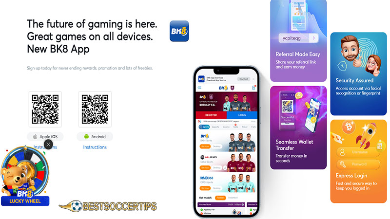Best tennis betting app: BK8 App