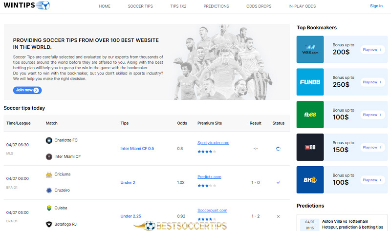 Wintips.com - Betting tips best sites