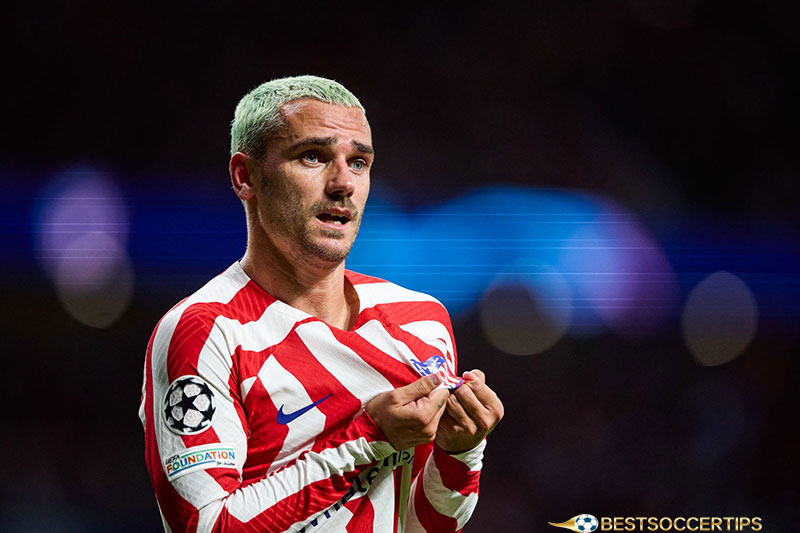 Antoine Griezmann - Most left footed goals