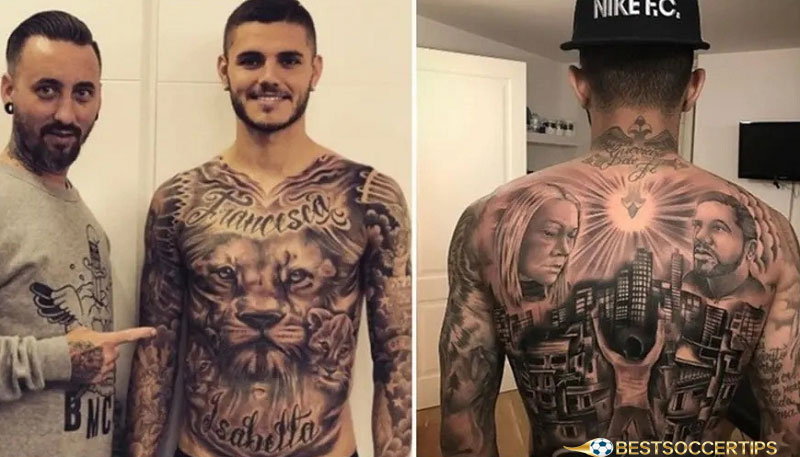 Mauro Icardi - Footballers with the best tattoos