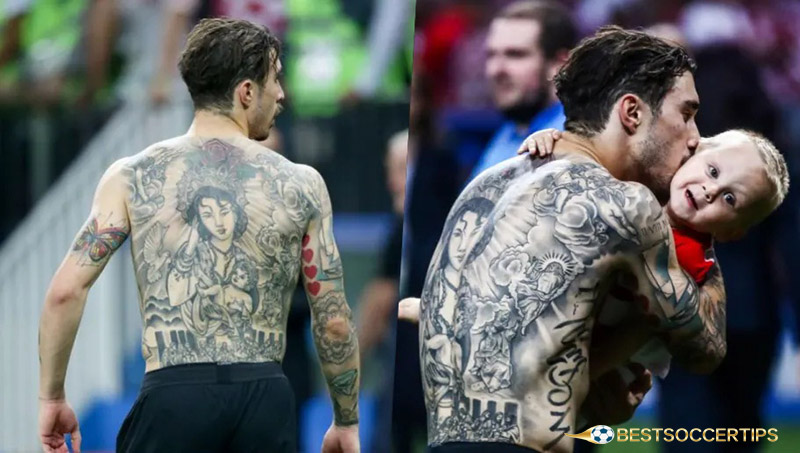 Sime Vrsaljko - Footballers with the best tattoos