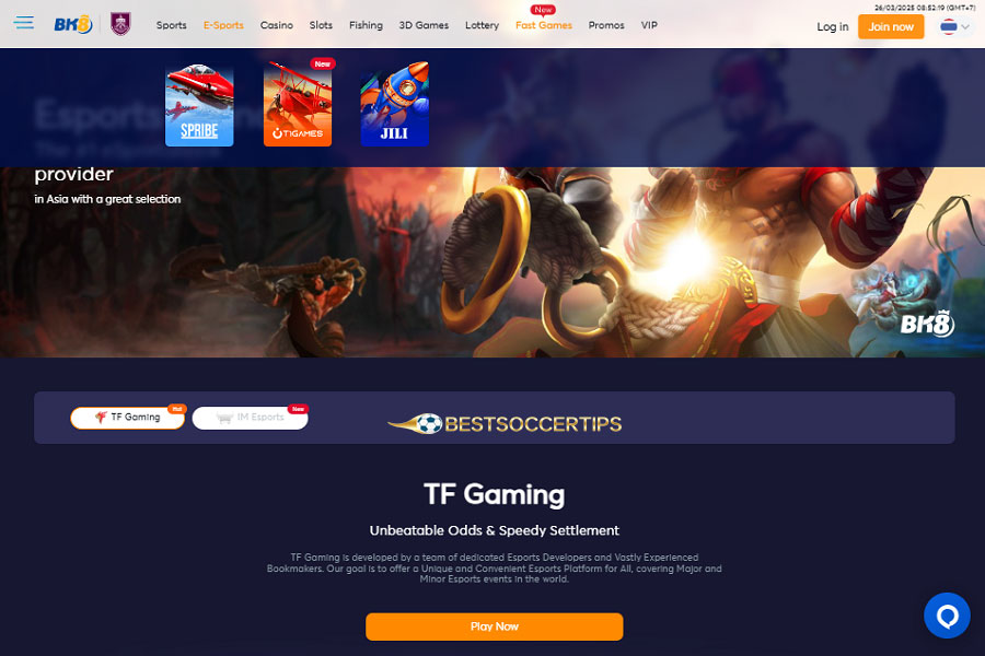 BK8 is the leading reputable bookmaker in Asia