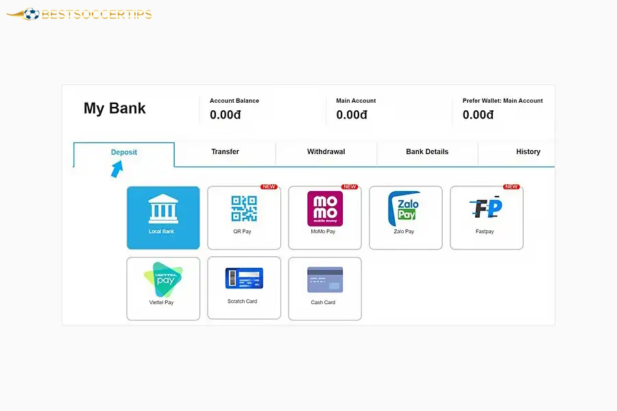 Fun88 easy with many deposit methods