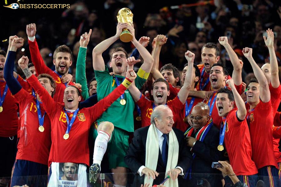 Spain (2010) - FIFA world cup all time team