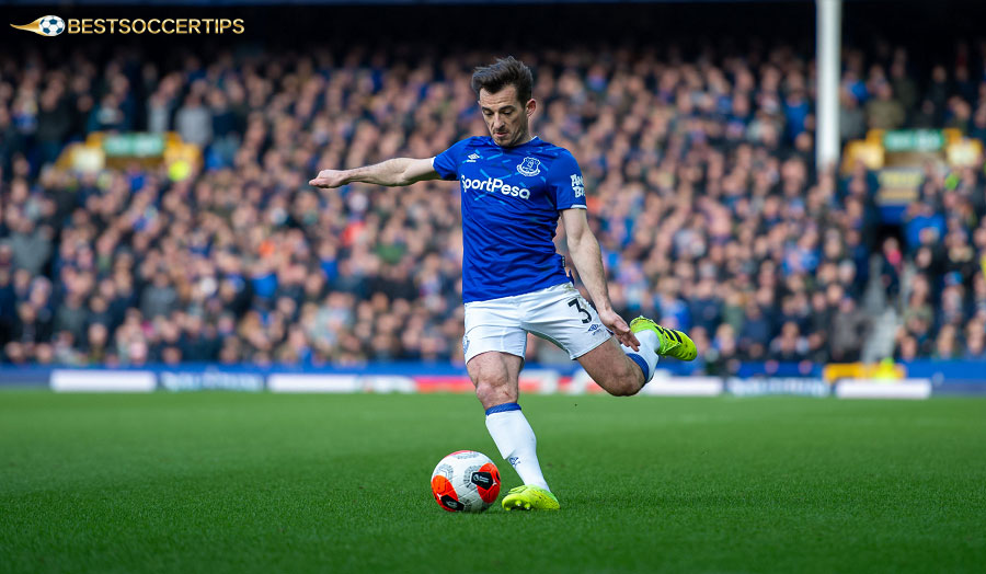 Leighton Baines scored 26 goals, penalty and free kick specialist